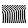 Blanket  Non woven warm single blanket with black and white stripes