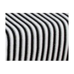 Non-Woven Striped Single Blanket | Black & White