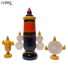 Handcrafted Etikoppka Venkateshwara Swamy Shanka Chakra | 22 CM