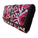 Handmade Ikkat Wallet for Women (20 cm) – Authentic Handloom Purse