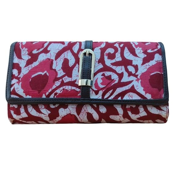 Handmade Ikkat Wallet for Women (20 cm) – Authentic Handloom Purse