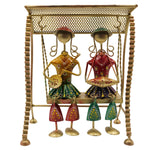 Handcrafted Metal Tribal Musician Swing Showpiece