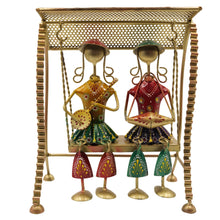 Handcrafted Metal Tribal Musician Swing Showpiece