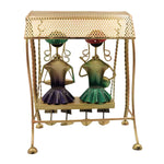 Handcrafted Metal Tribal Musician Swing Showpiece