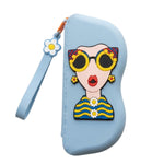 Floral Goggle Case Easy-Carry Zipper Organizer