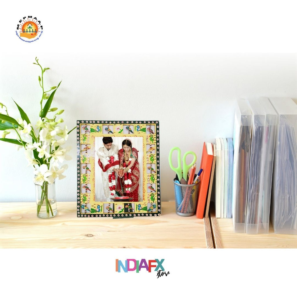 Wooden Photo / Picture Frame Hand Made by Artisan of Kondapalli - Wall / Table