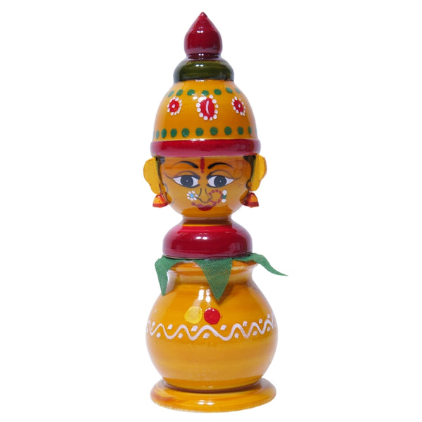Handmade Etikoppka Kalasam by IndiaFx | 14 CM