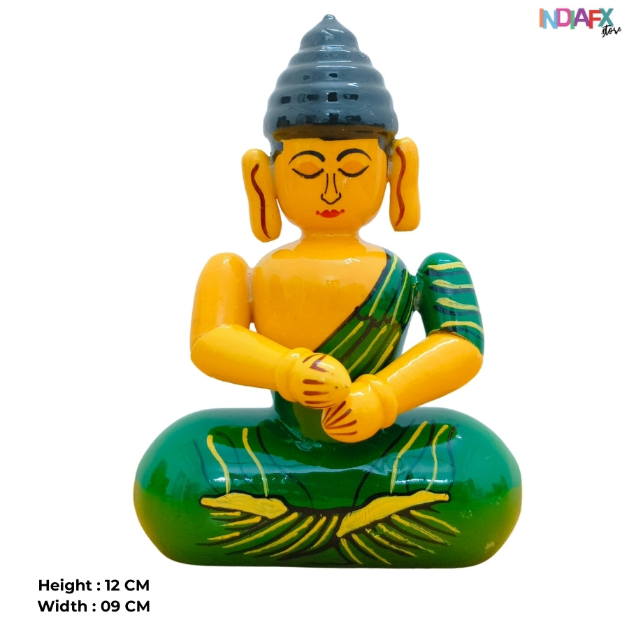 Peace Vibes Only! | Handcrafted Etikoppaka Buddha