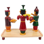 IndiaFx Handcrafted Etikoppaka Burrakatha Set | 22 CM