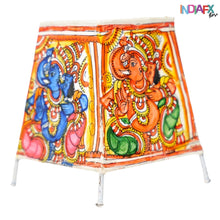 Tholu Bommalata Leather Lamp - Hand-Painted by Andhra Artisans (13cm)