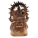 Divine Aura Brass Ganesha Idol with Prabhavali – Remover of Obstacle