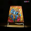 Tholu Bommalata Leather Lamp - Hand-Painted by Andhra Artisans (13cm)