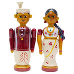 Handcrafted Etikoppka Bride Groom Pair | 17 CM