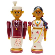 Handcrafted Etikoppka Bride Groom Pair | 17 CM