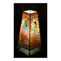 Handmade Goat Leather Lamp | Hand-Painted Beauty | 12 Inch