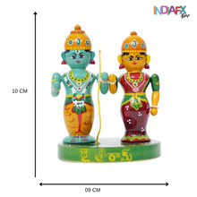 Handcrafted Rama & Seetha Idol – Pure Etikoppaka Magic