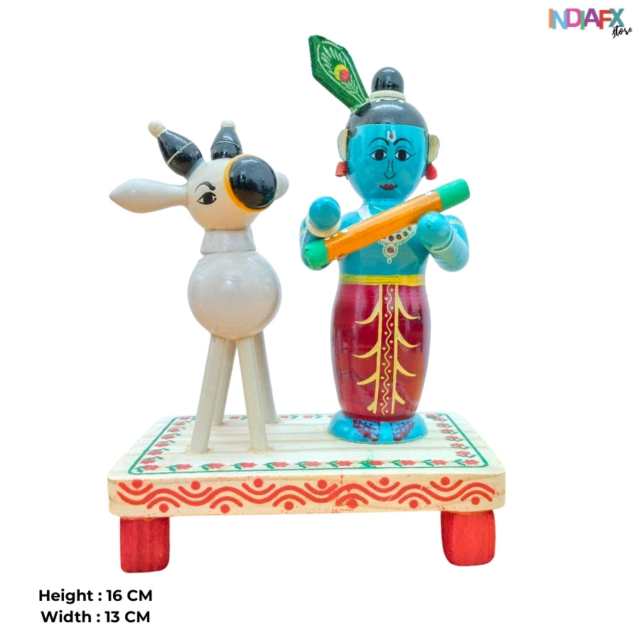 Etikoppaka Krishna & Cow – Traditional Vibes, Handcrafted Love