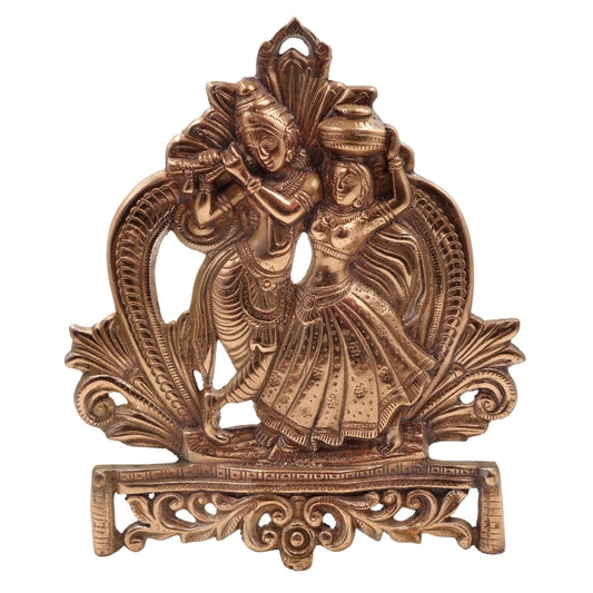Divine Radha Krishna Idol  Handcrafted Brass Love Sculpture | Spiritual