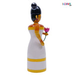 Handcrafted Etikoppaka Kerala Lady Showpiece Toy