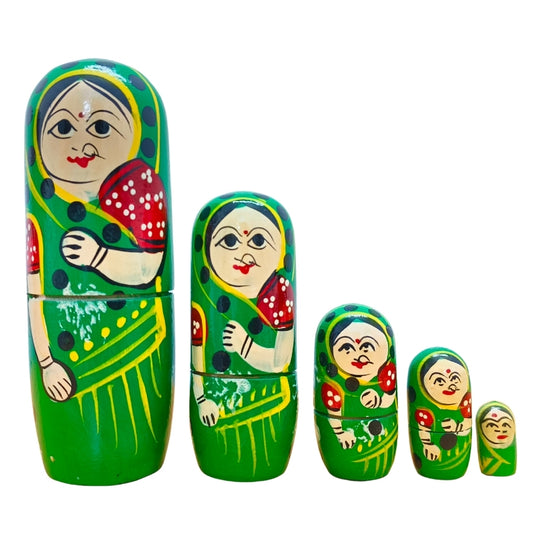 Handcrafted Etikoppaka Nested Doll Bomma – Perfect Showpiece
