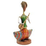 Handmade Tribal Musician Figurine Folk Art Dancing Showpiece