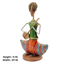 Handmade Tribal Musician Figurine Folk Art Dancing Showpiece