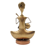 Handmade Tribal Musician Figurine Folk Art Dancing Showpiece