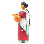 IndiaFx Handcrafted Etikoppaka Lady With Pot Showpiece Toy | 6 IN