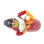 IndiaFx Handcrafted Etikoppaka Lady With Pot Showpiece Toy | 6 IN