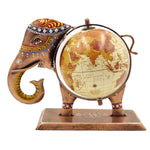 Handcrafted Elephant Globe Showpiece Artistic World Decor