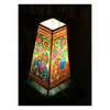 Handmade Goat Leather Lamp | Hand-Painted Beauty | 12 Inch