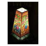 Handmade Goat Leather Lamp | Hand-Painted Beauty | 12 Inch