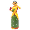 IndiaFx Handcrafted Etikoppaka Parrot Lady Showpiece Toy | 6 In