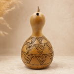 Handmade Bottle Gourd Lamp Rustic Eco-Friendly Lighting Decor