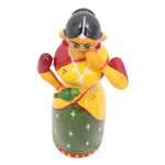 IndiaFx Handcrafted Etikoppaka Parrot Lady Showpiece Toy | 6 In