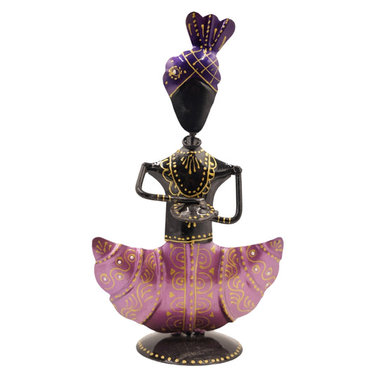 Handcrafted Tribal Lady Musician Figurine Ethnic Decor Showpiece