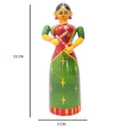 IndiaFx Handcrafted Etikoppaka Kolatam Lady Pair