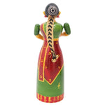 IndiaFx Handcrafted Etikoppaka Kolatam Lady Pair