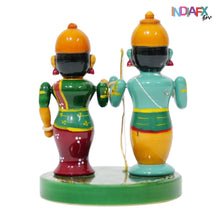 Handcrafted Rama & Seetha Idol – Pure Etikoppaka Magic
