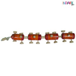 IndiaFx Handcrafted Etikoppaka Train Showpiece Toy
