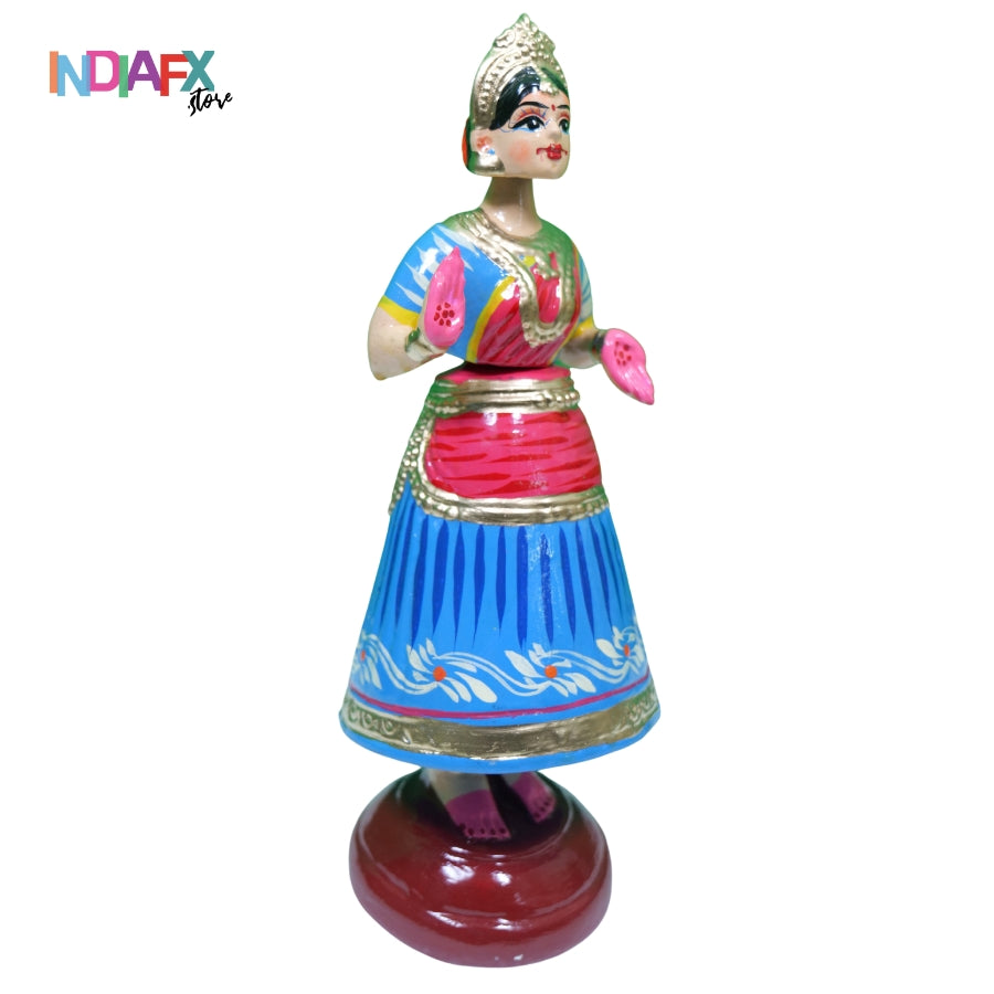 Kondapalli Dancing Doll Handcrafted Wooden Heritage Collectible Traditional