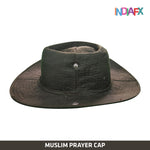 Cotton Dark Green colored Cap& Hat Handmade by Women Self Help Group's