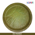 Green Leaf Disposable Plates11.5Inches Size, One Side Leaves, Pack of 10 Pieces)
