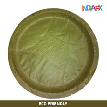 Green Leaf Disposable Plates11.5Inches Size, One Side Leaves, Pack of 10 Pieces)