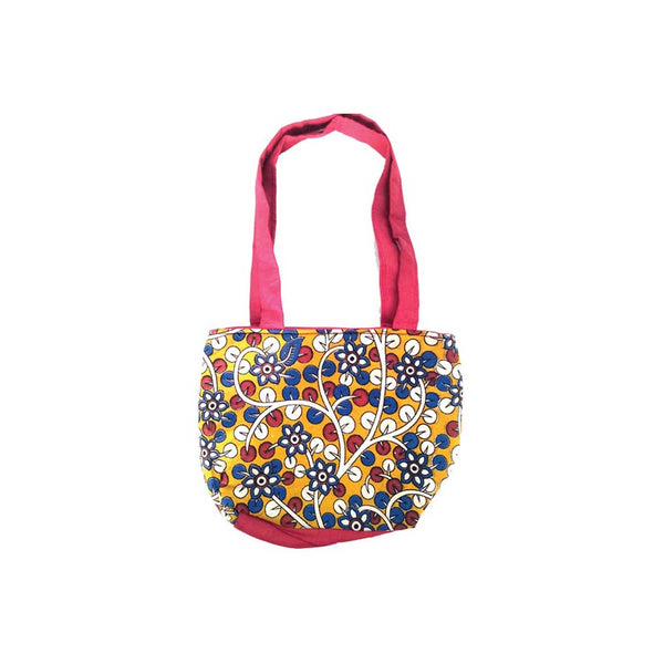 Women's multicolored beautiful Ethnic Kalamkari hand bag Handmade by Women Self