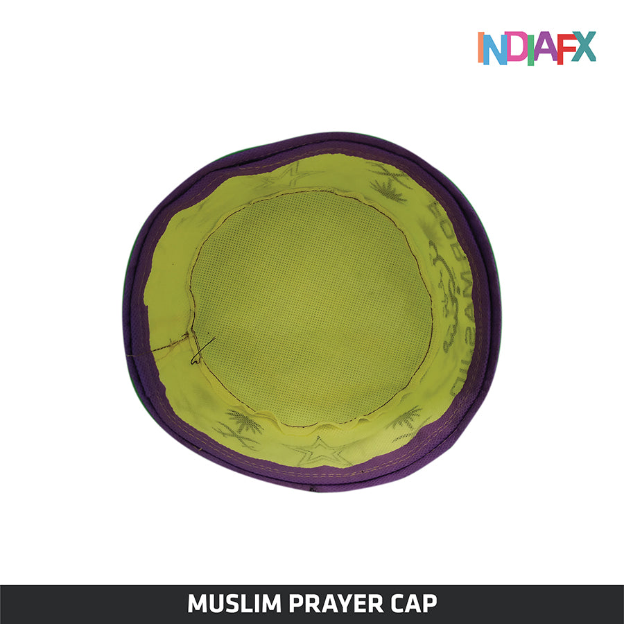 Men's soft jute religious cap  Light Yellow Handmade by Women Self Help Group's