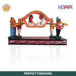 Wooden handcrafted bride groom doli toy and home decor showpiece Handmade by Wom