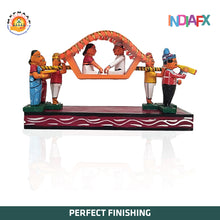 Wooden handcrafted bride groom doli toy and home decor showpiece Handmade by Wom