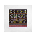 Chakhesang Naga Weave Motifs - Art Print  (Quad Mid)