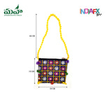 Multicoloured Glass work Sling Bag - Gift and Shagun Items. Cell Phone pouch